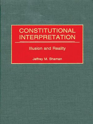cover image of Constitutional Interpretation